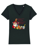 O, brad frumos Tricou mânecă scurtă guler V Damă Evoker