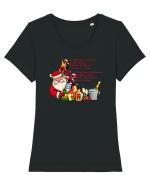 O, brad frumos Tricou mânecă scurtă guler larg fitted Damă Expresser