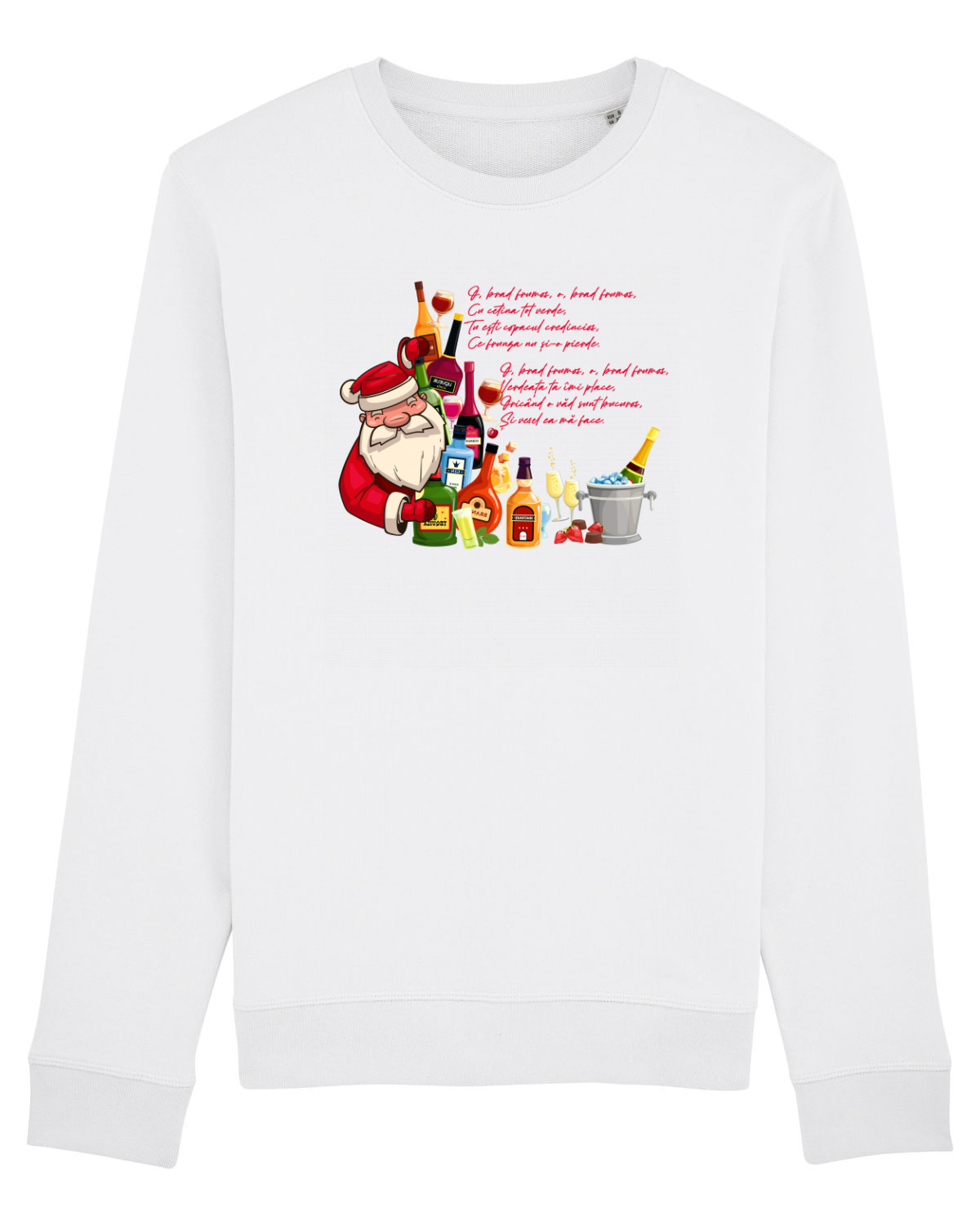 Bluză mânecă lungă Unisex Rise White