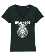 Wild hogs Tricou mânecă scurtă guler V Damă Evoker