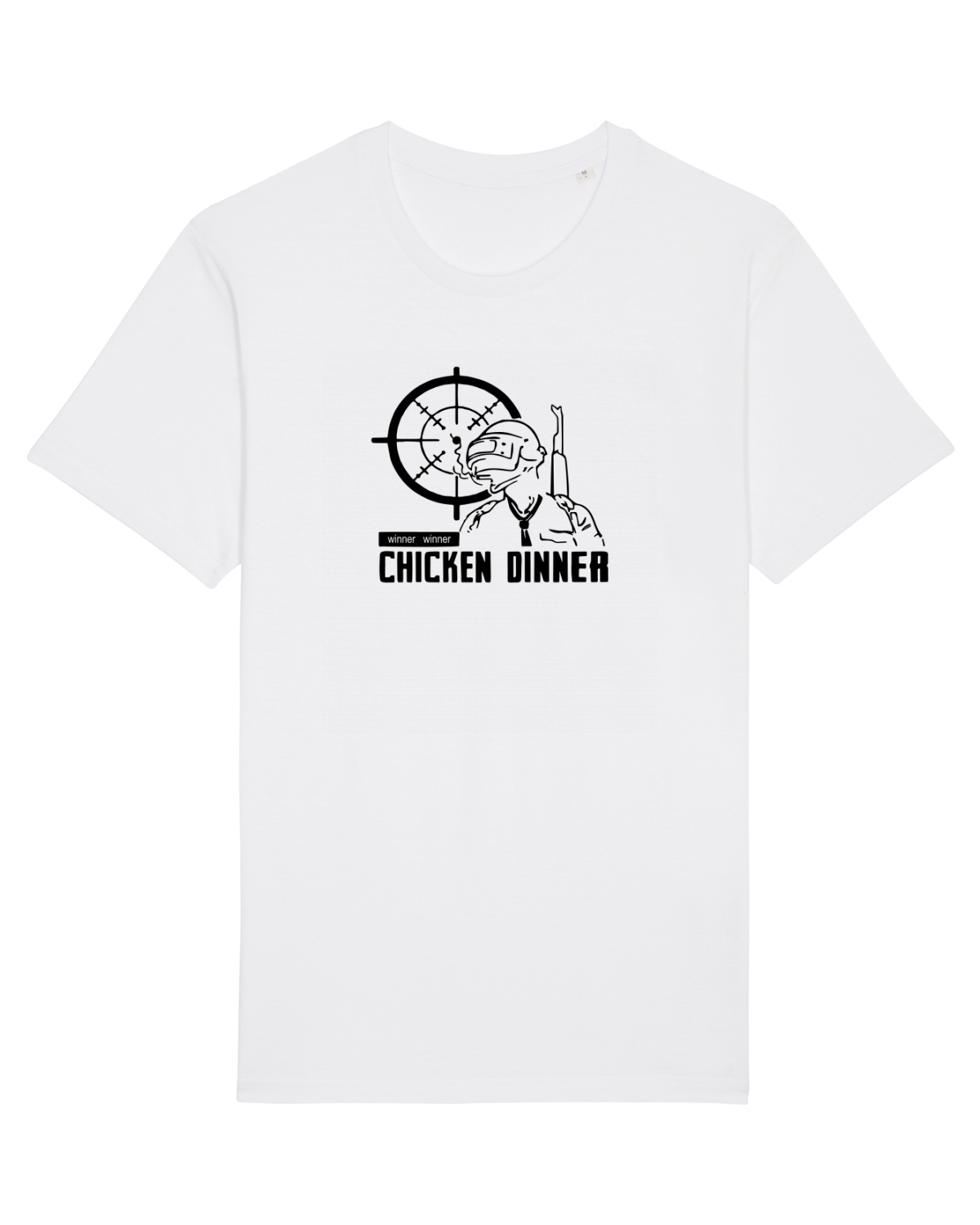 Tricou mânecă scurtă Unisex Rocker White