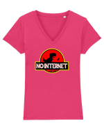 Fără net Tricou mânecă scurtă guler V Damă Evoker