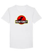 Fără net Tricou mânecă scurtă guler larg Bărbat Skater