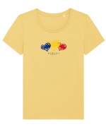 Independence Tricou mânecă scurtă guler larg fitted Damă Expresser