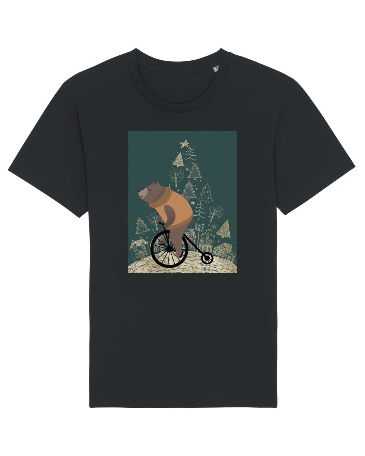Tricou mânecă scurtă Unisex Rocker Black