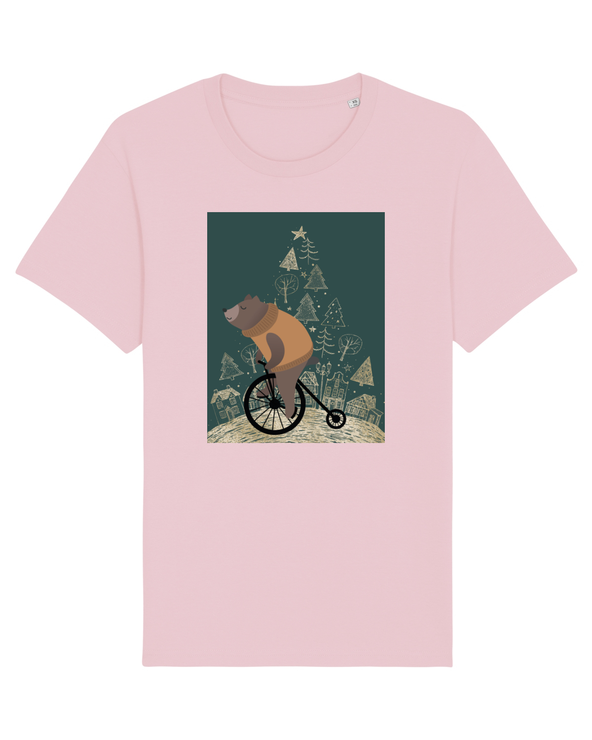 Tricou mânecă scurtă Unisex Rocker Cotton Pink