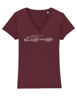 Trucks, gotta love'em Tricou mânecă scurtă guler V Damă Evoker