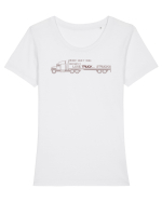 Trucks, gotta love'em Tricou mânecă scurtă guler larg fitted Damă Expresser
