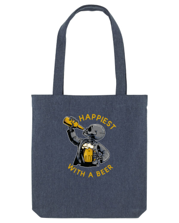 Happiest With A Beer Midnight Blue