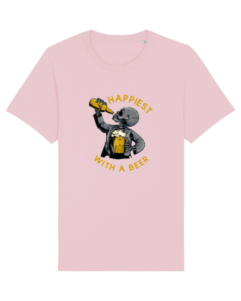 Happiest With A Beer Cotton Pink