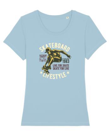 Skateboard Lifestyle Sky Blue