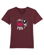 I Will Stab You Tricou mânecă scurtă guler V Bărbat Presenter