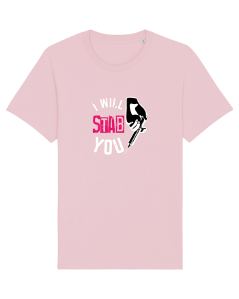 I Will Stab You Cotton Pink