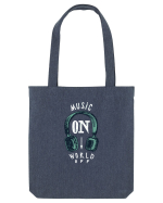 Music On, World Off Sacoșă textilă