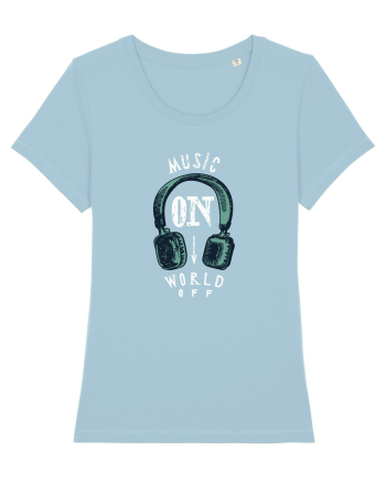Music On, World Off Sky Blue