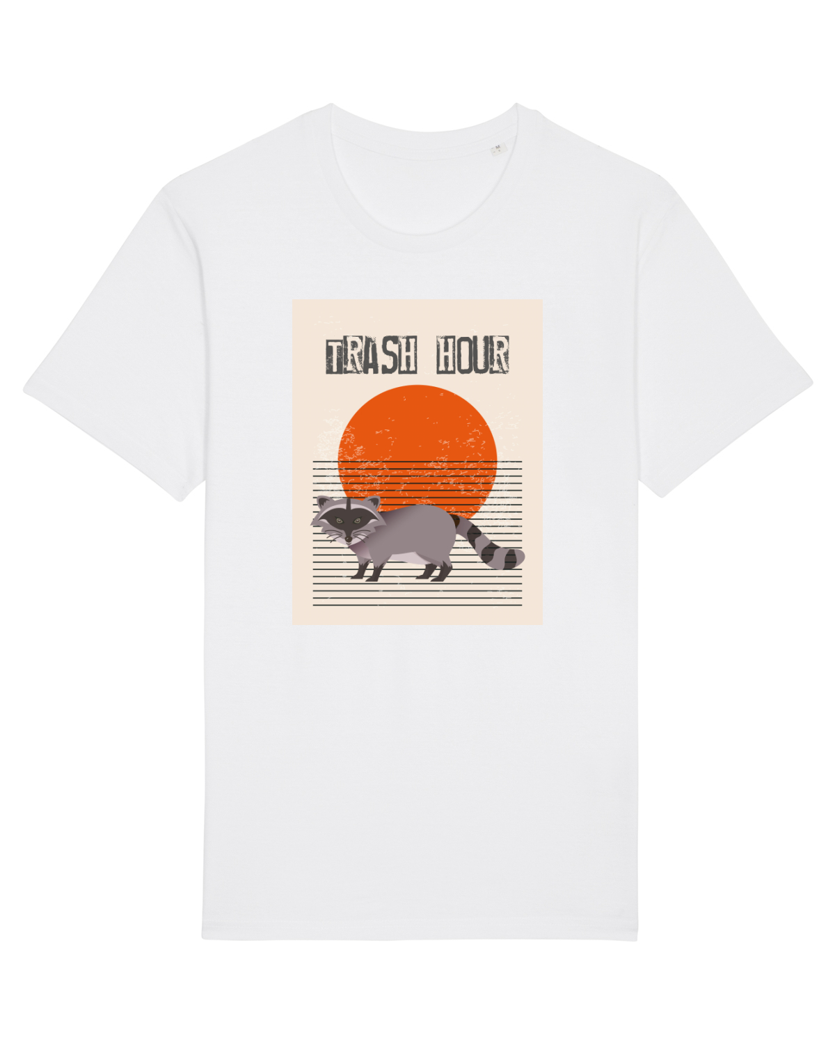 Tricou mânecă scurtă Unisex Rocker White