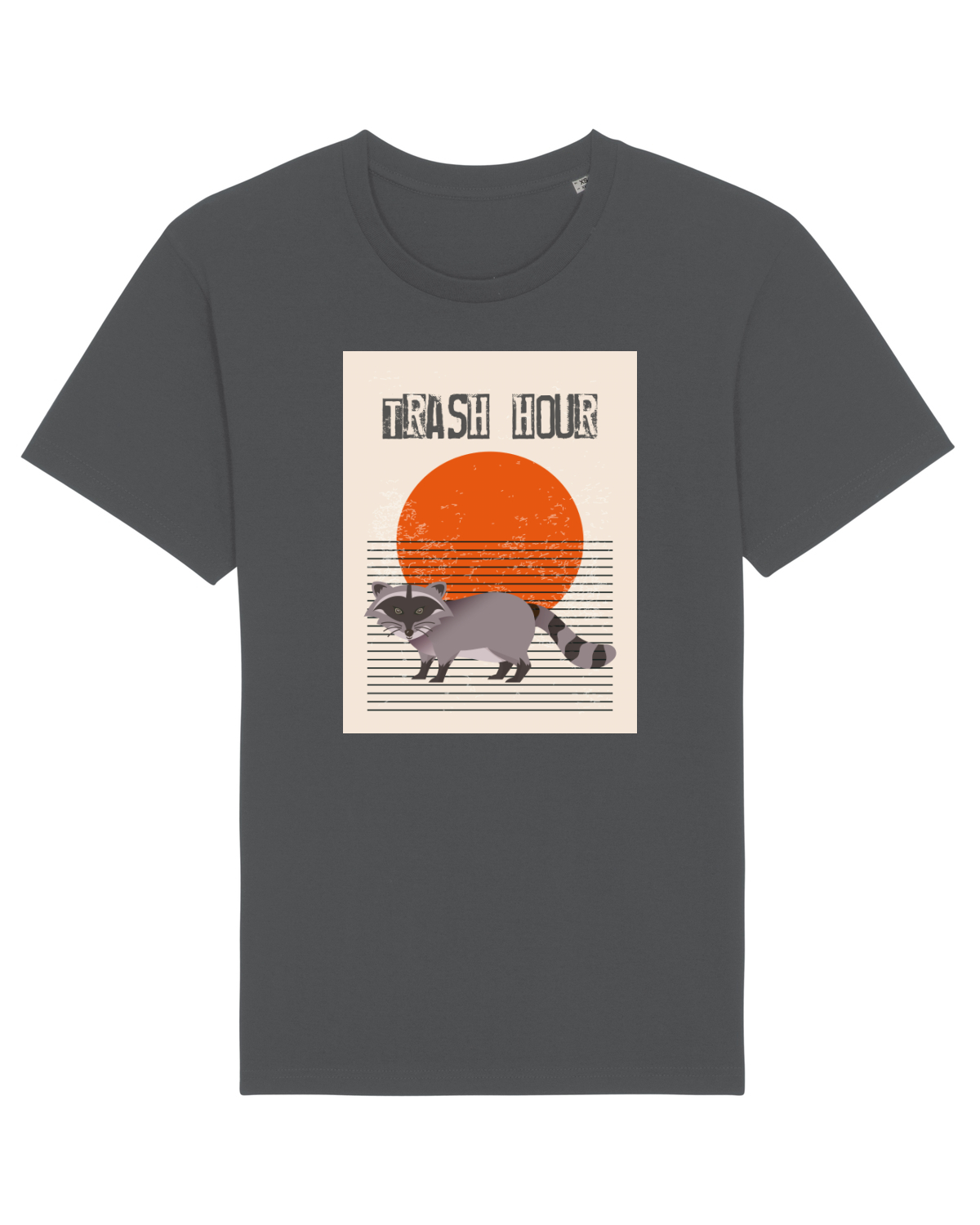 Tricou mânecă scurtă Unisex Rocker Anthracite