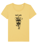 Yoga Time Tricou mânecă scurtă guler larg fitted Damă Expresser