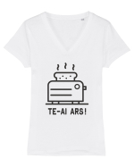 TE-AI ARS ! Tricou mânecă scurtă guler V Damă Evoker