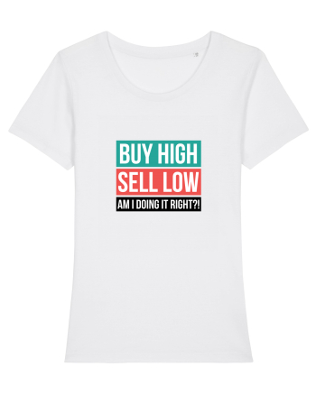 Buy High Sell Low (textbox) White