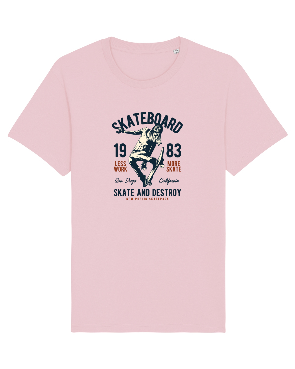 Tricou mânecă scurtă Unisex Rocker Cotton Pink