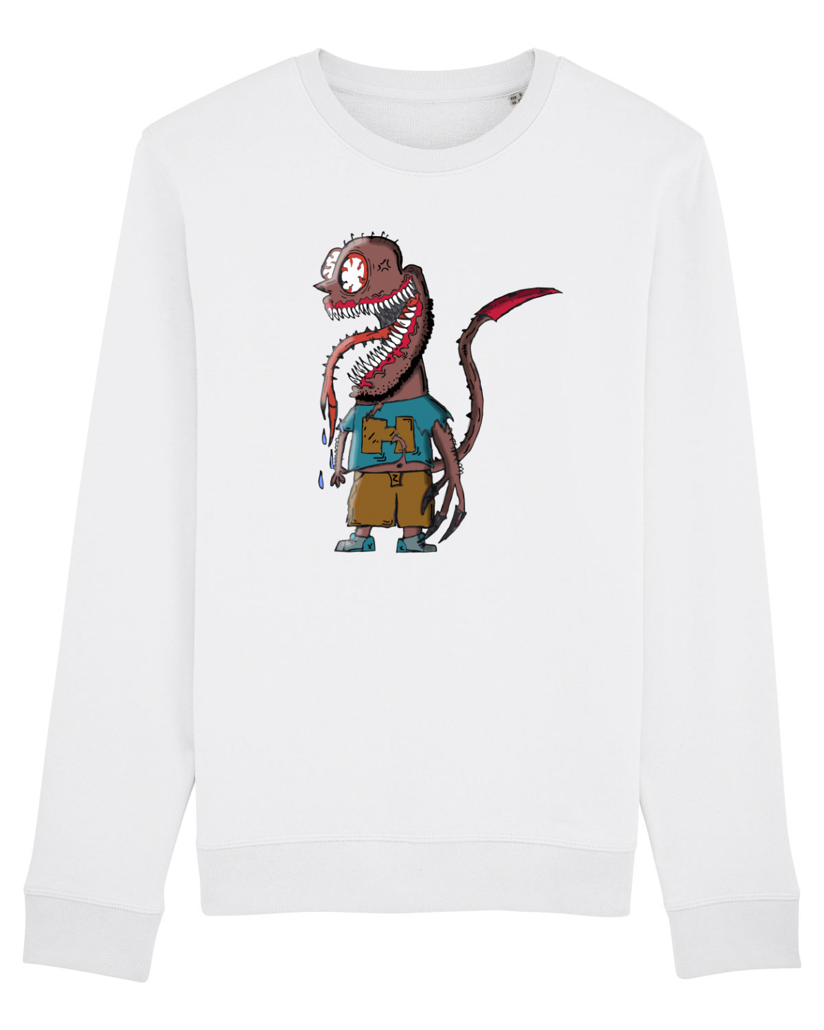 Bluză mânecă lungă Unisex Rise White
