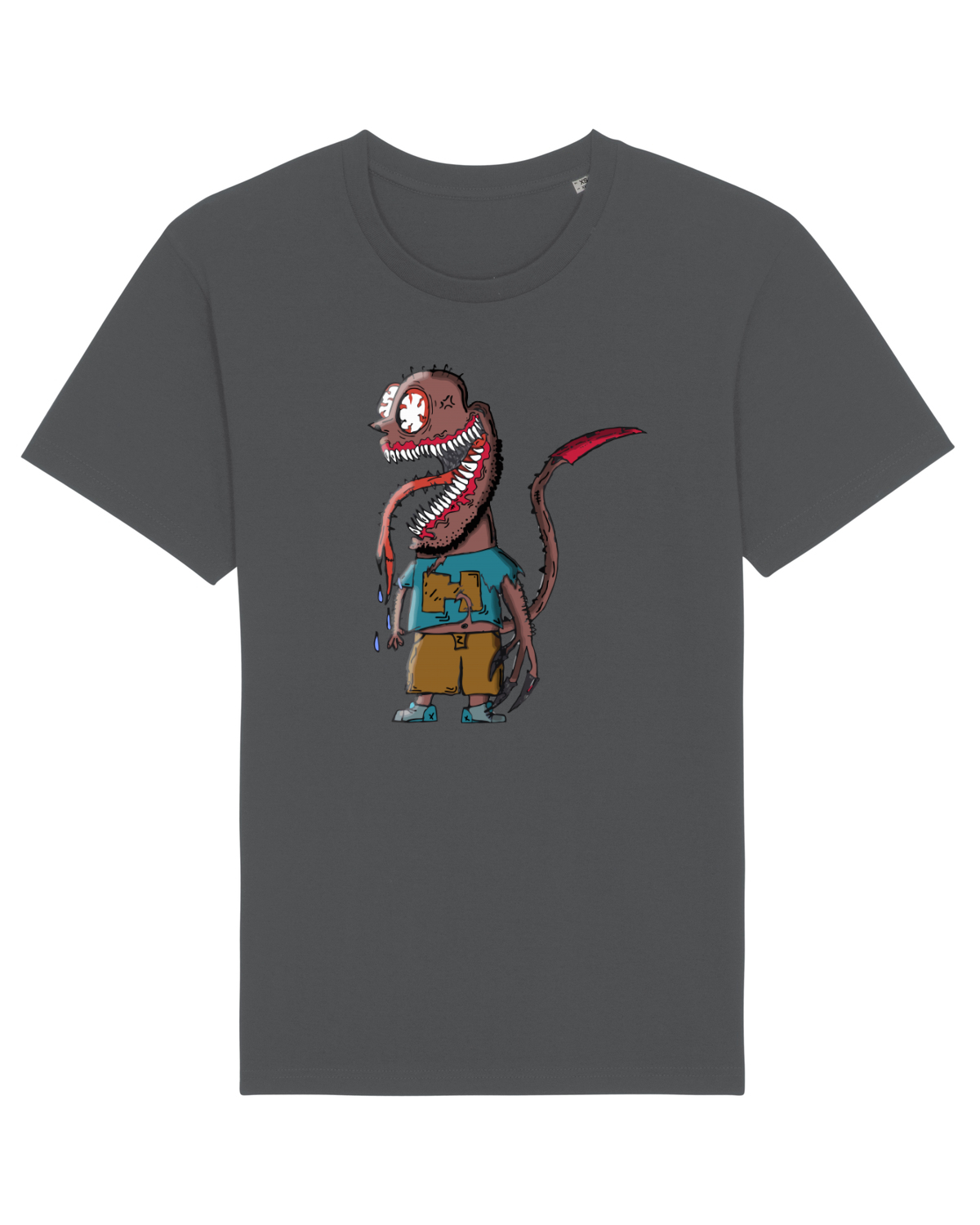 Tricou mânecă scurtă Unisex Rocker Anthracite