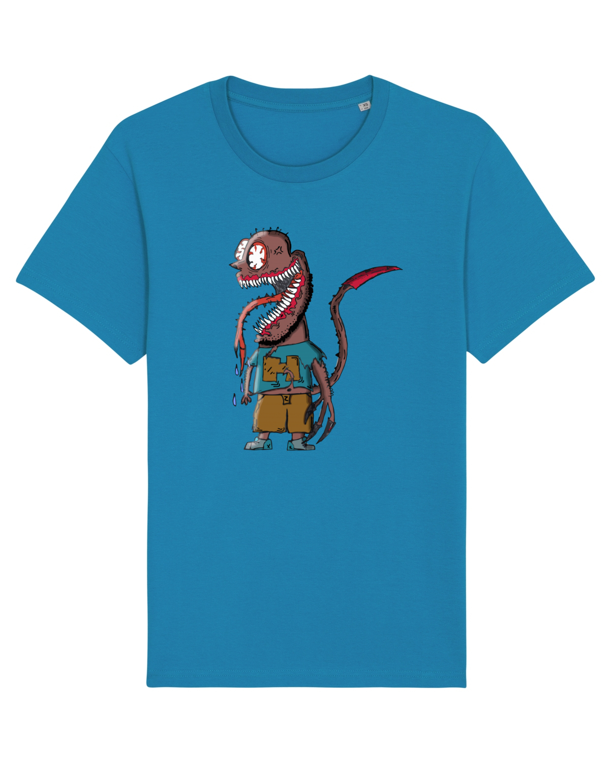 Tricou mânecă scurtă Unisex Rocker Azur