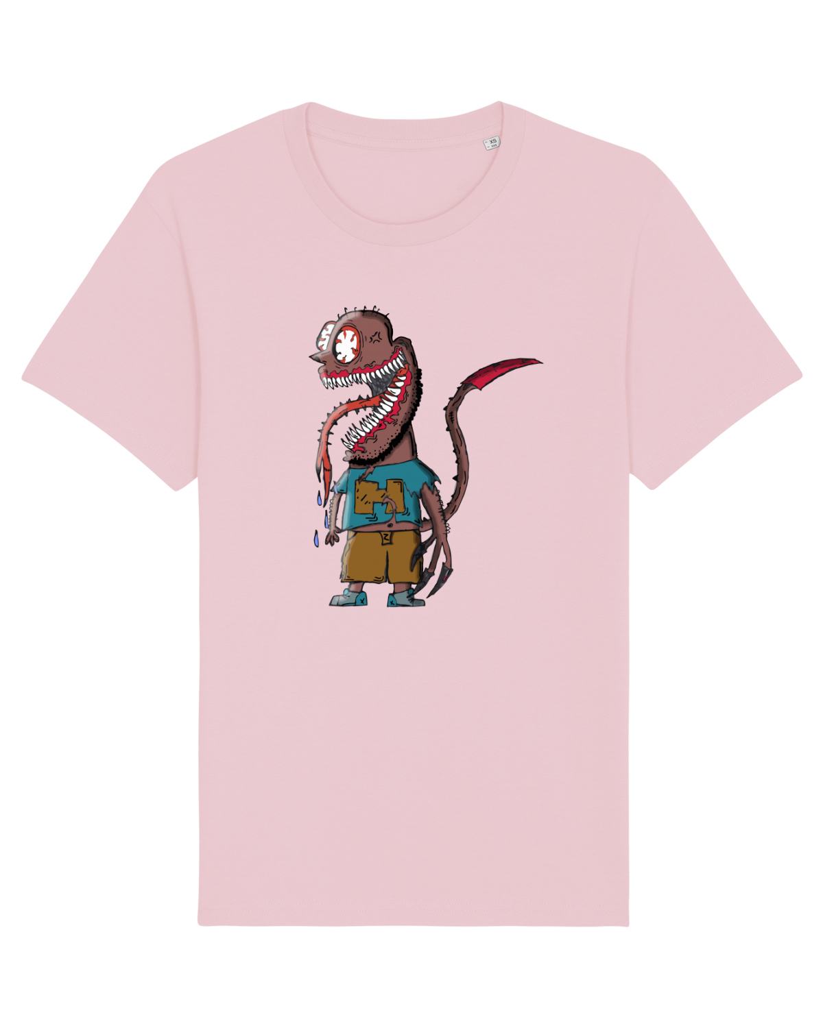 Tricou mânecă scurtă Unisex Rocker Cotton Pink