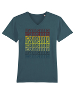 Patriot Romania  Tricou mânecă scurtă guler V Bărbat Presenter