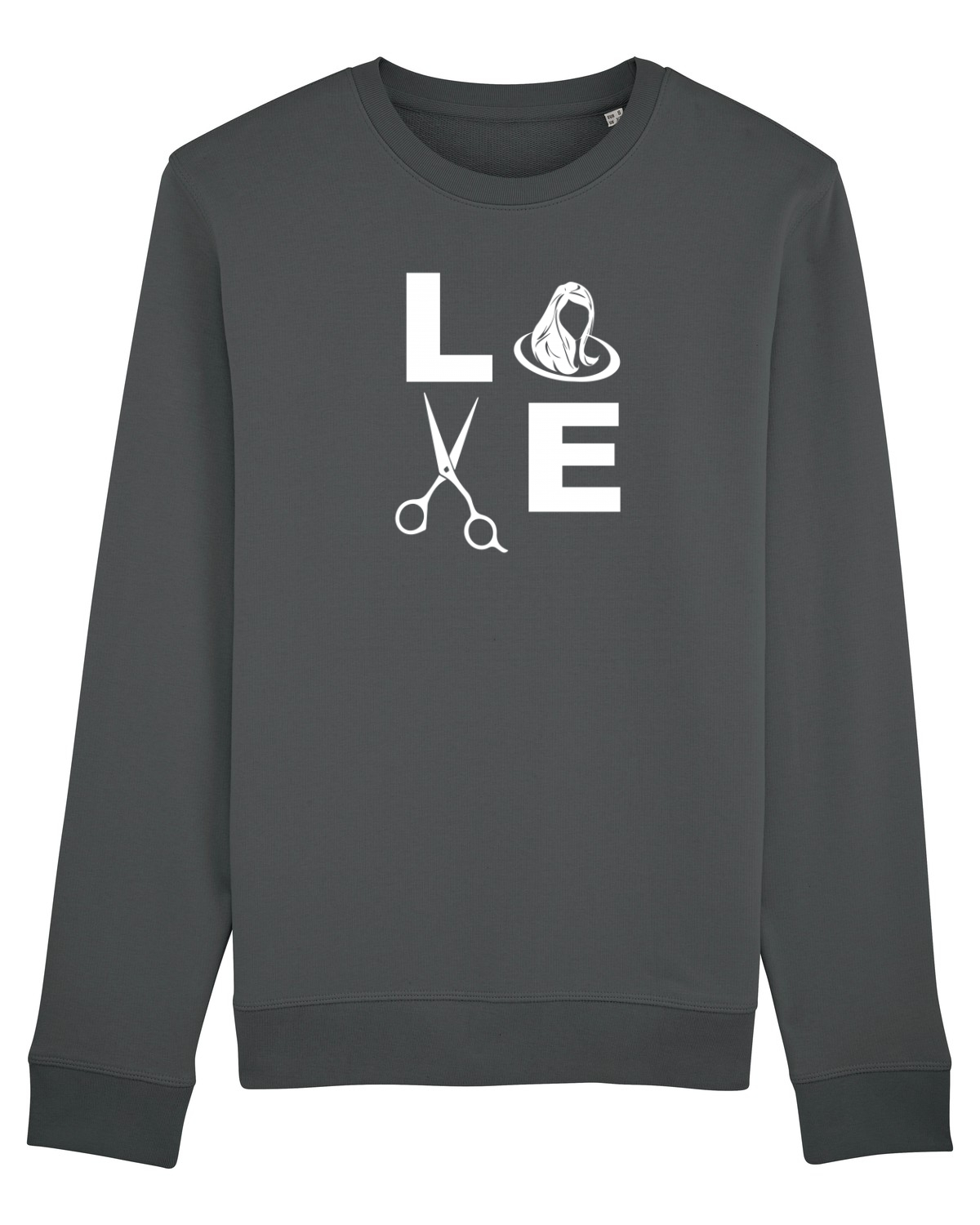 Bluză mânecă lungă Unisex Rise Anthracite