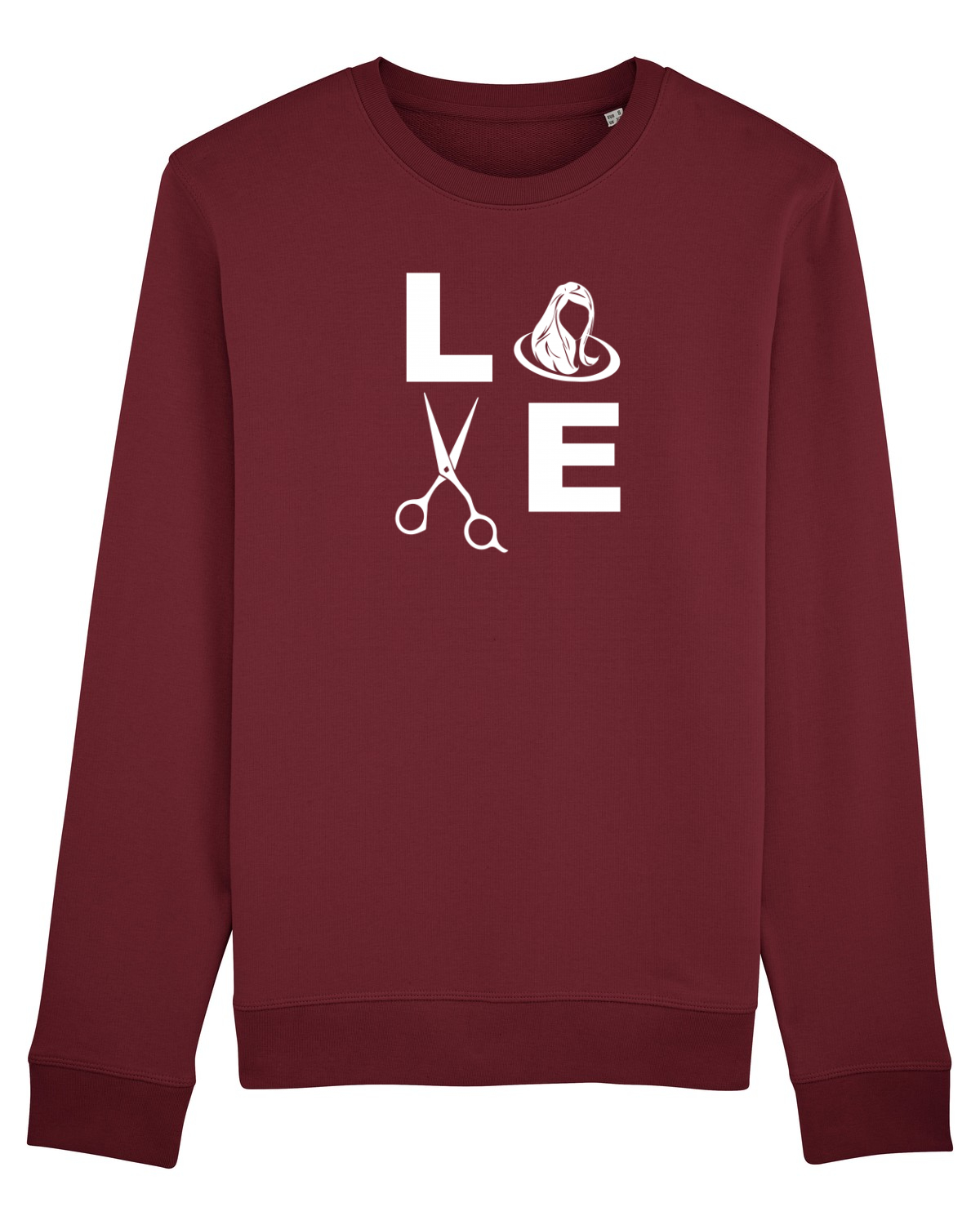 Bluză mânecă lungă Unisex Rise Burgundy