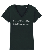 Limitare Tricou mânecă scurtă guler V Damă Evoker