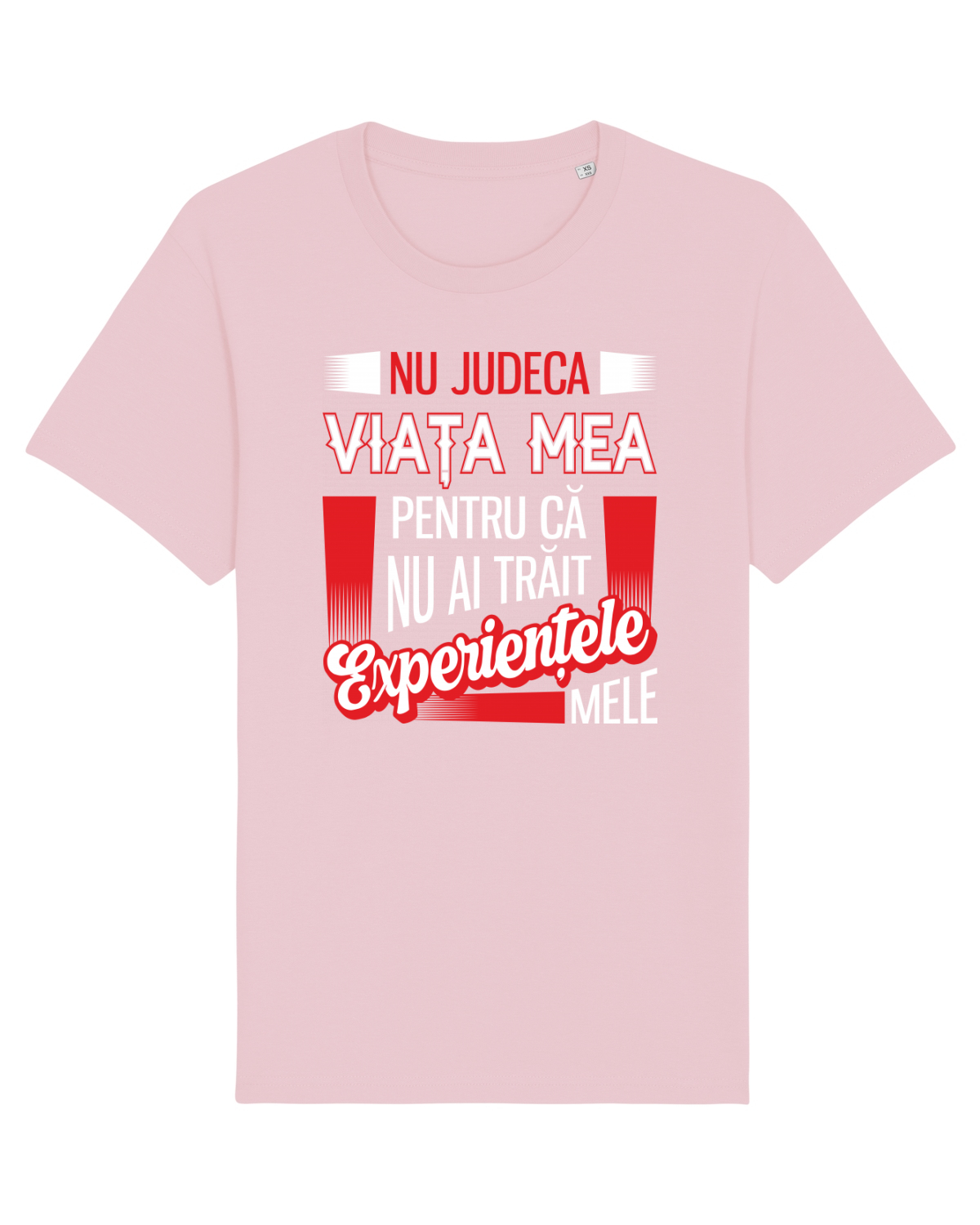 Tricou mânecă scurtă Unisex Rocker Cotton Pink