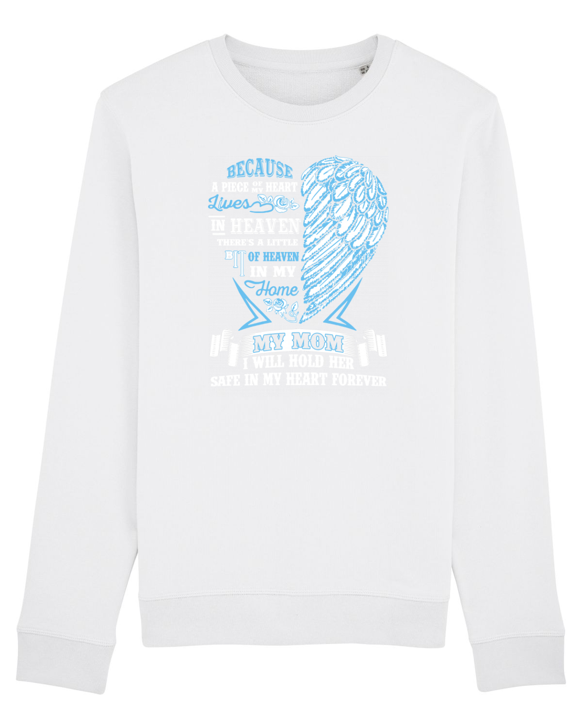 Bluză mânecă lungă Unisex Rise White