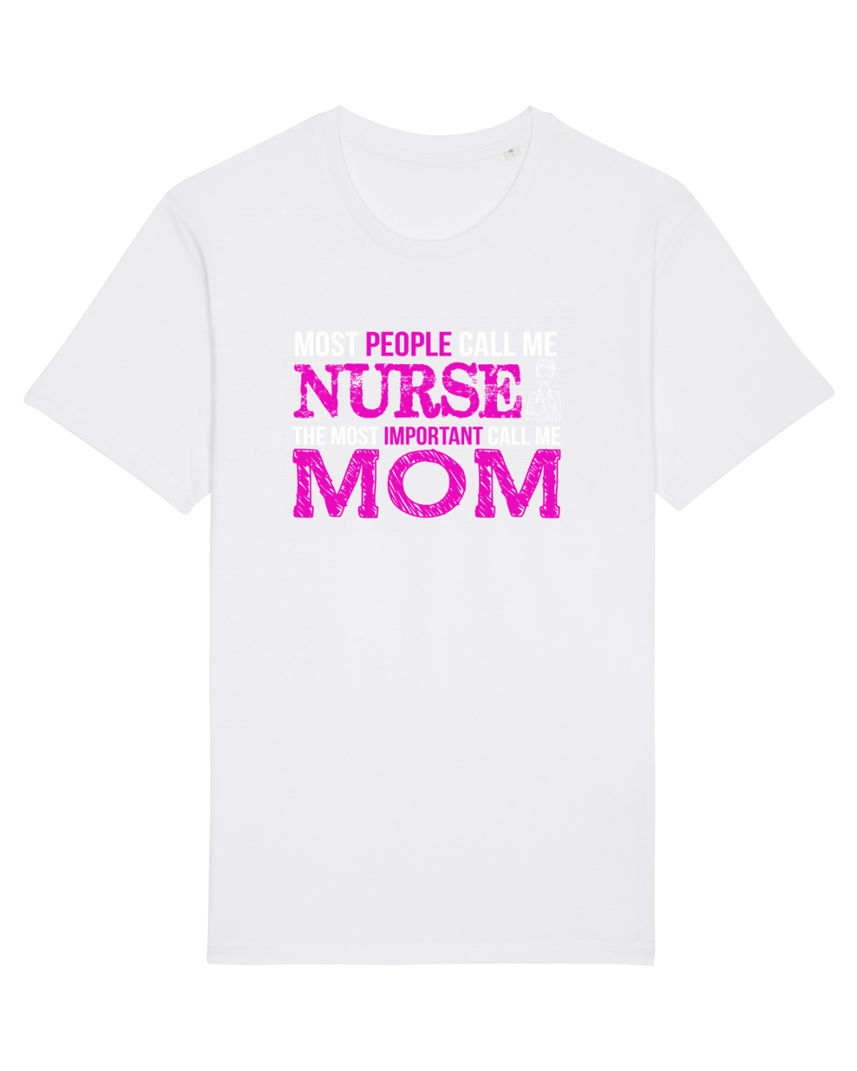 Tricou mânecă scurtă Unisex Rocker White