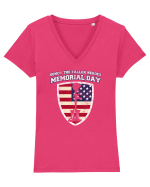MEMORIAL DAY Tricou mânecă scurtă guler V Damă Evoker