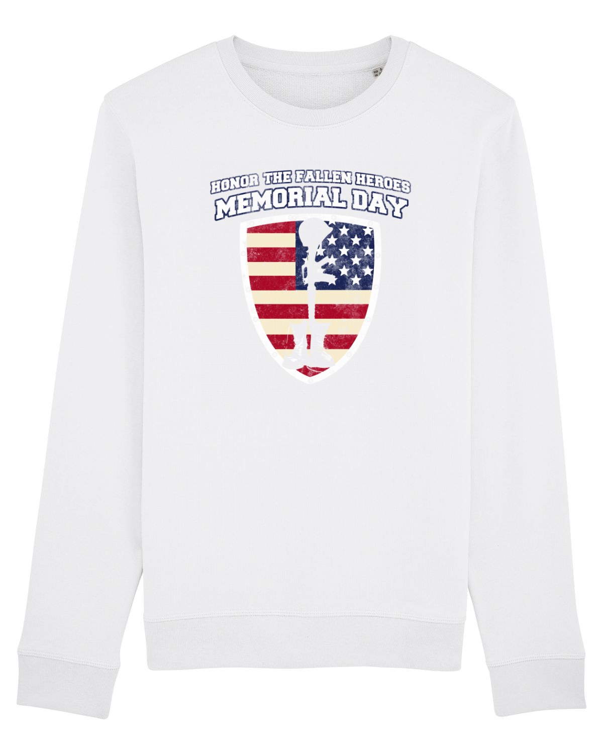 Bluză mânecă lungă Unisex Rise White