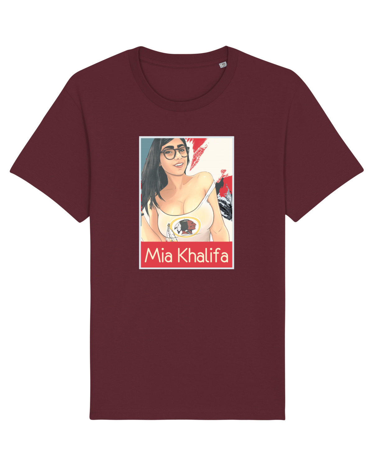 Tricou mânecă scurtă Unisex Rocker Burgundy