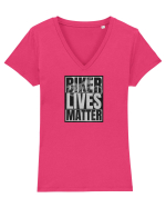 Pentru Motociclisti Tricou mânecă scurtă guler V Damă Evoker