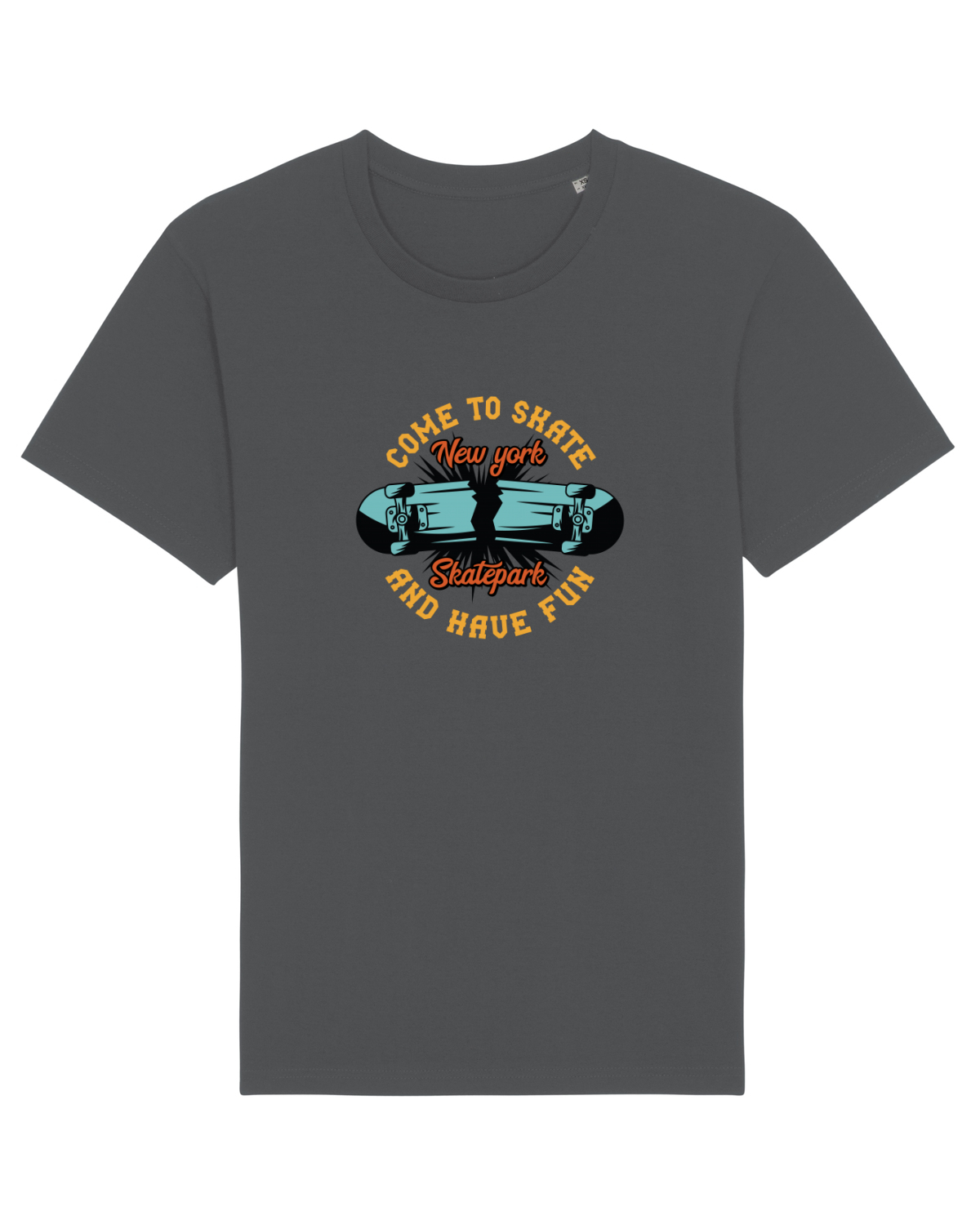 Tricou mânecă scurtă Unisex Rocker Anthracite