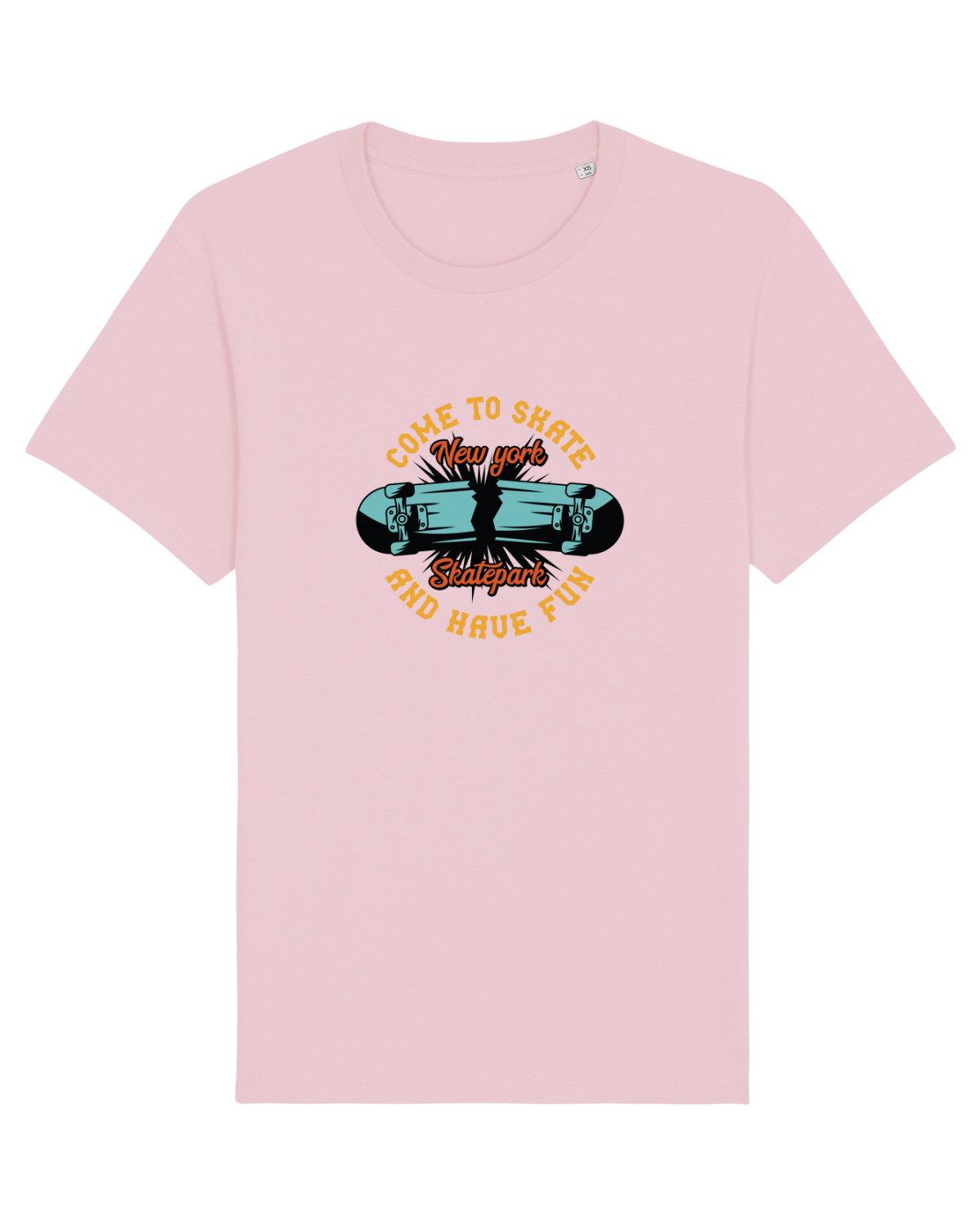 Tricou mânecă scurtă Unisex Rocker Cotton Pink
