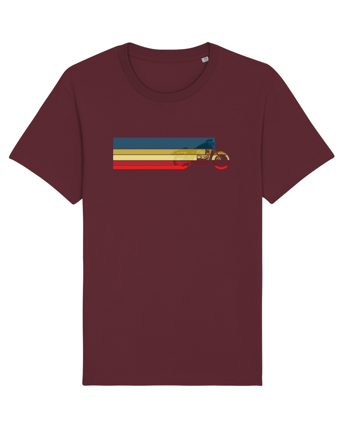 Tricou mânecă scurtă Unisex Rocker Burgundy