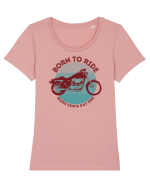 Pentru Motociclisti Tricou mânecă scurtă guler larg fitted Damă Expresser