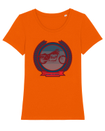Pentru Motociclisti Tricou mânecă scurtă guler larg fitted Damă Expresser