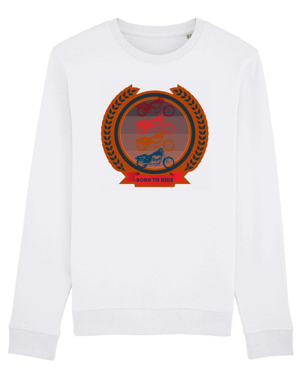 Bluză mânecă lungă Unisex Rise White
