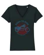 Pentru Motociclisti Tricou mânecă scurtă guler V Damă Evoker