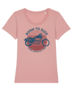 Pentru Motociclisti Tricou mânecă scurtă guler larg fitted Damă Expresser