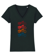 Pentru Motociclisti Tricou mânecă scurtă guler V Damă Evoker