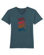 Pentru Motociclisti Tricou mânecă scurtă guler V Bărbat Presenter